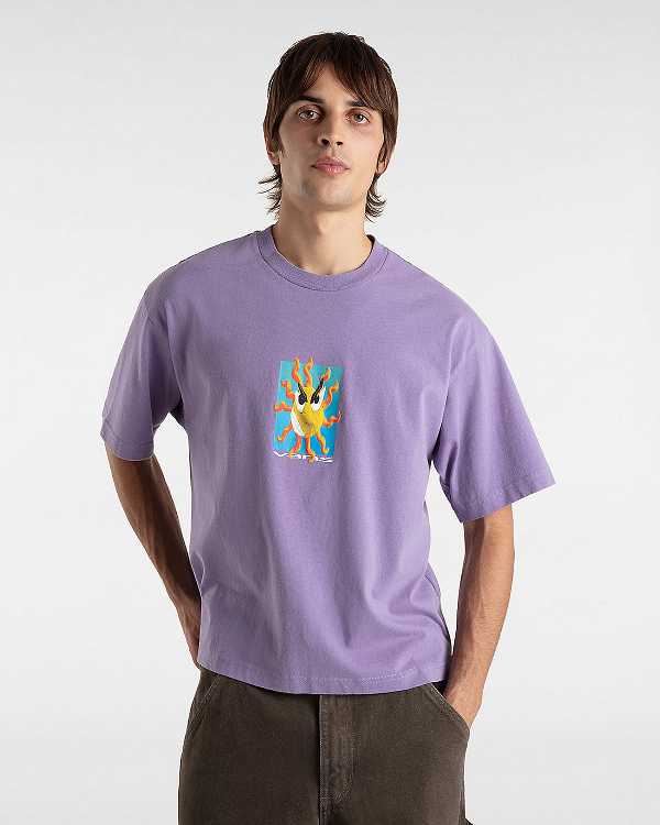 Purple Women Vans Skate Clay T Shirts Australia | VN3071569