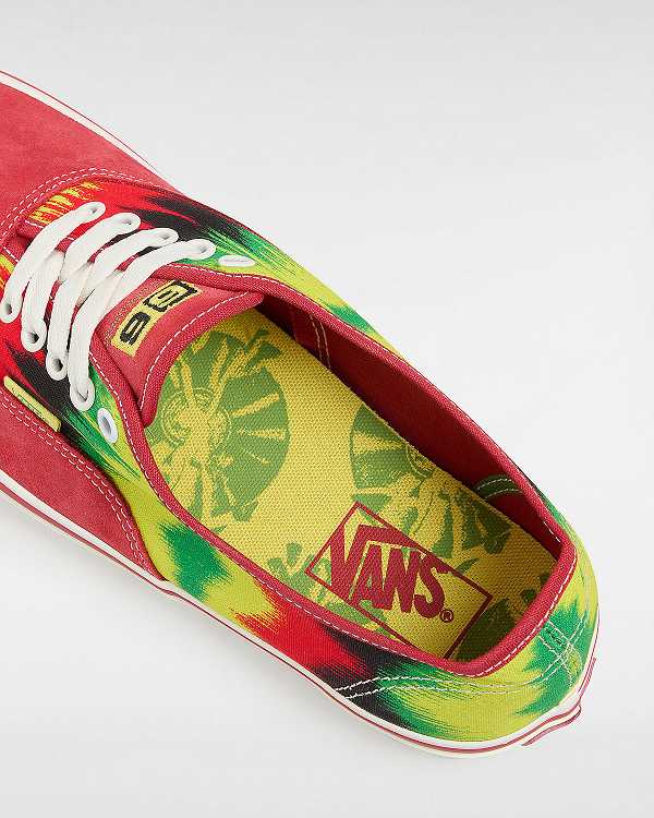 Red Men Vans Authentic Sneakers Australia | VN4705193