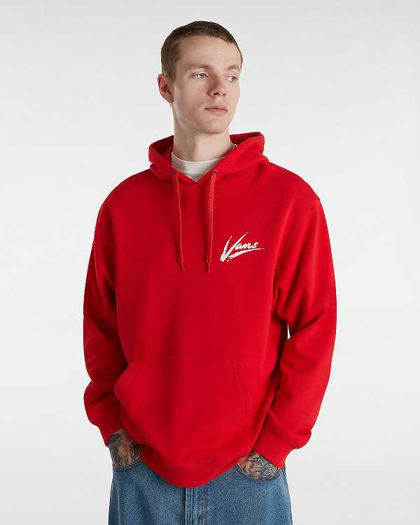 Red Women Vans Dettori Loose Hoodie Australia | VN0473512