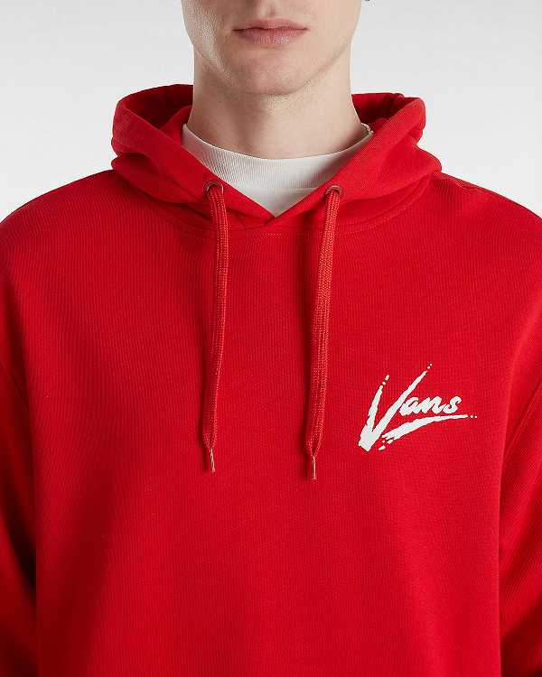 Red Women Vans Dettori Loose Hoodie Australia | VN0473512