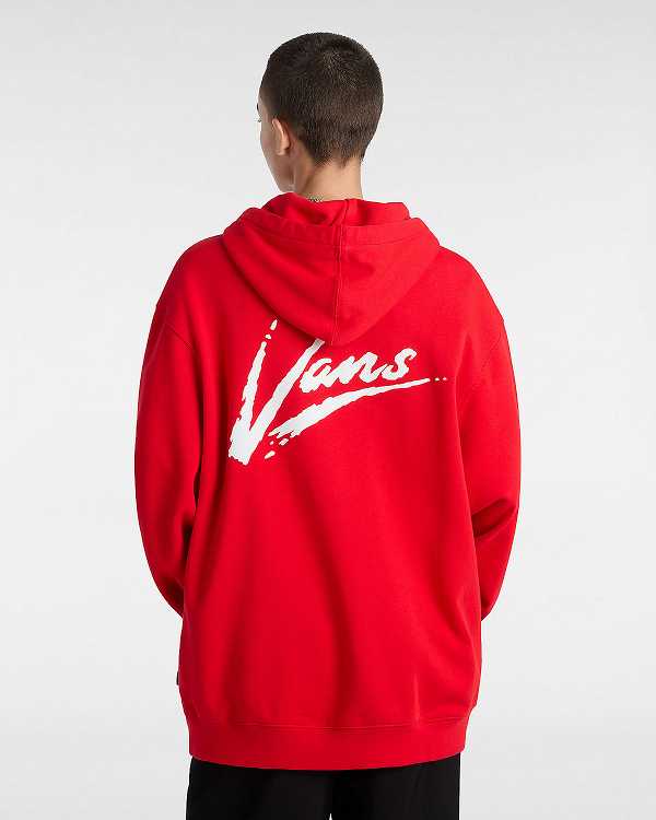 Red Women Vans Dettori Loose Hoodie Australia | VN0473512