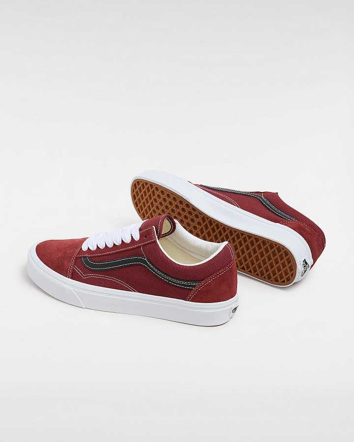 Red Women Vans Old Skool Sneakers Australia | VN3564701