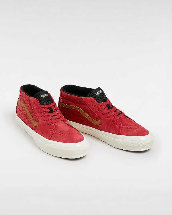 Red Women Vans Premium Sk8-Mid 83 Sneakers Australia | VN2368190