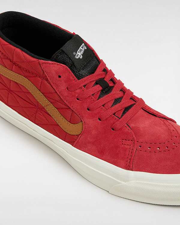 Red Women Vans Premium Sk8-Mid 83 Sneakers Australia | VN2368190