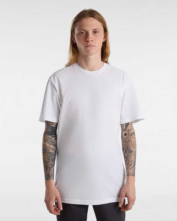 White Men Vans Basic T Shirts Australia | VN2731049