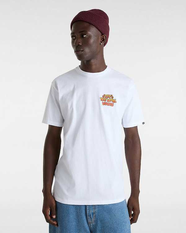 White Men Vans Bouya T Shirts Australia | VN2479860