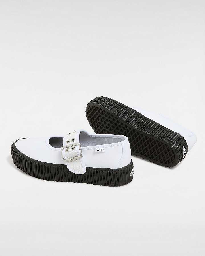 White Men Vans Creeper Mary Janes Australia | VN4698327