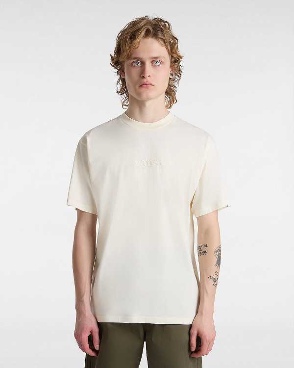 White Men Vans Essential Loose T Shirts Australia | VN3658470