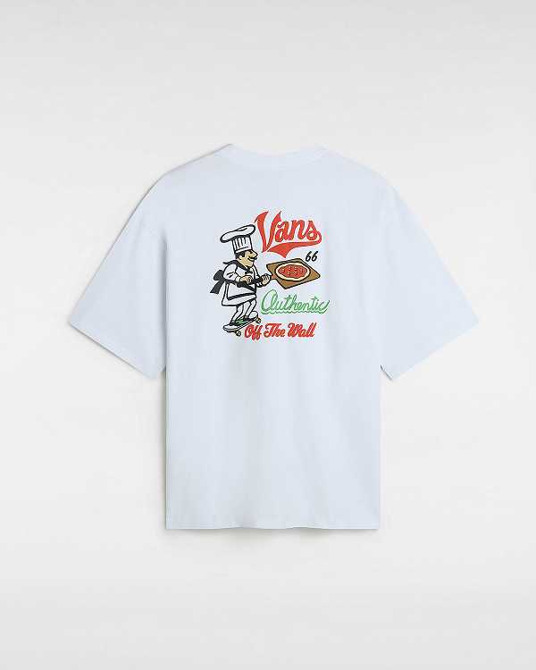 White Men Vans Linea Loose T Shirts Australia | VN0569471