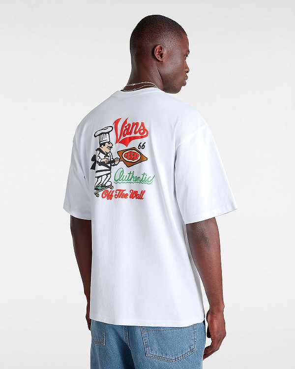 White Men Vans Linea Loose T Shirts Australia | VN0569471