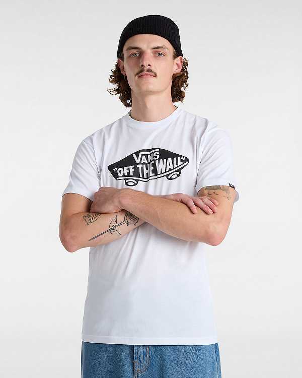 White Men Vans OTW Classic Front T Shirts Australia | VN3514802