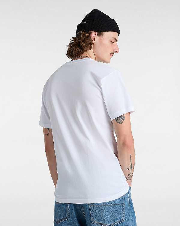 White Men Vans OTW Classic Front T Shirts Australia | VN3514802