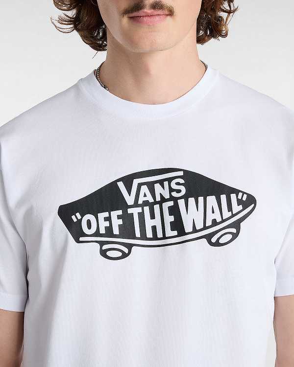 White Men Vans OTW Classic Front T Shirts Australia | VN3514802