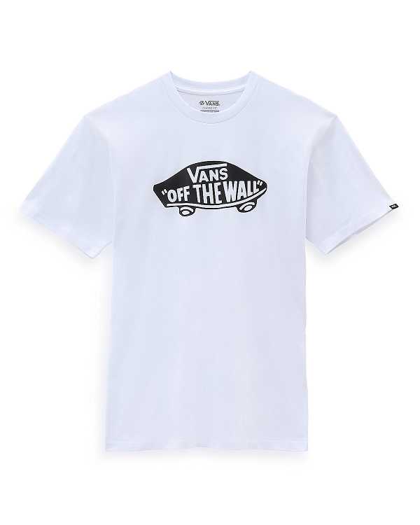 White Men Vans OTW Classic Front T Shirts Australia | VN3514802