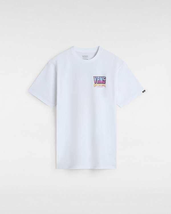 White Men Vans Palm Cheers Classic T Shirts Australia | VN0871263