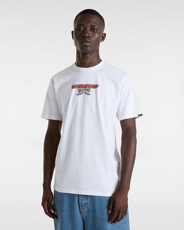 White Men Vans Sakomo T Shirts Australia | VN8475139