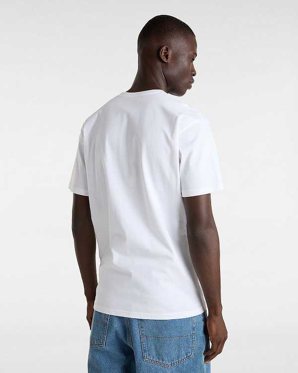 White Men Vans Sakomo T Shirts Australia | VN8475139