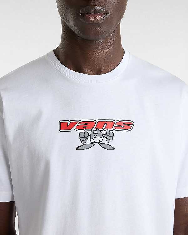 White Men Vans Sakomo T Shirts Australia | VN8475139