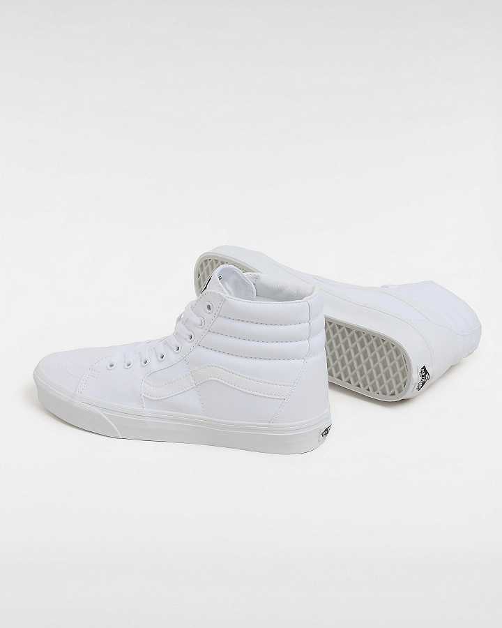 White Men Vans Sk8-Hi Sneakers Australia | VN2197830