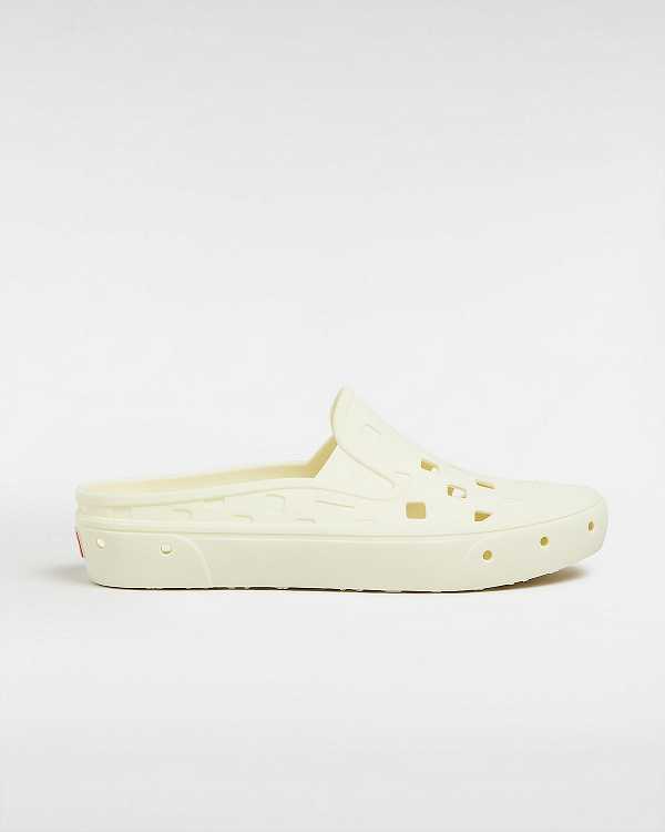 White Men Vans Slip-On TRK Mules Australia | VN6174089