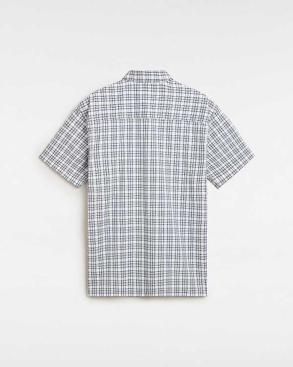 White Men Vans Wilshire Mini Plaid Shirts Australia | VN1087634