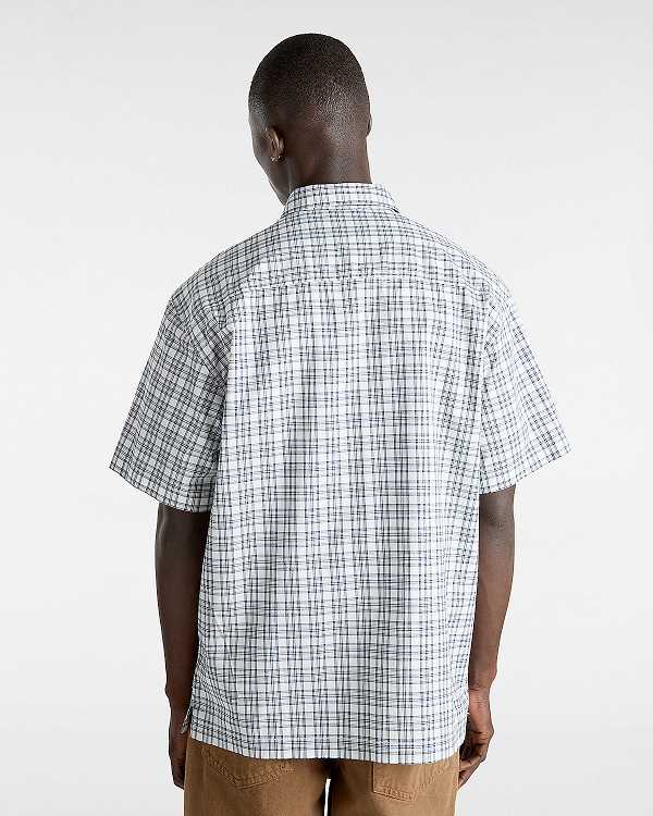 White Men Vans Wilshire Mini Plaid Shirts Australia | VN1087634