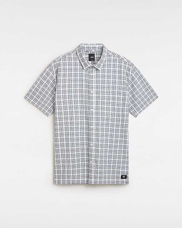 White Men Vans Wilshire Mini Plaid Shirts Australia | VN1087634