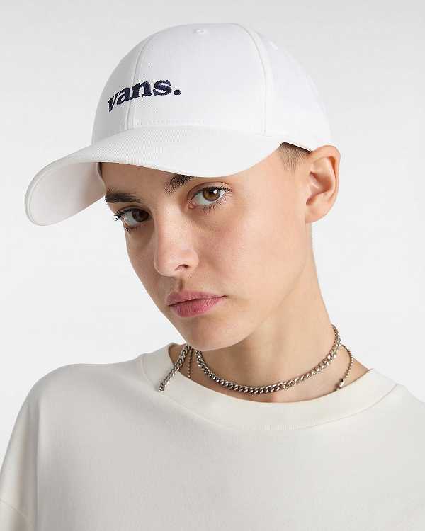 White Unisex Vans 66 Structured Jockey Hats Australia | VN8796430