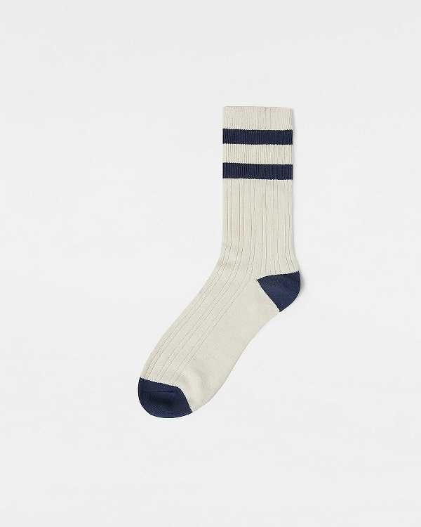 White Unisex Vans Classic Crew (1 Pair) Socks Australia | VN3847029