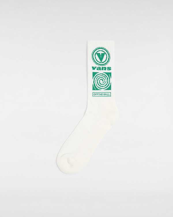 White Unisex Vans Faster Crew (1 pair) Socks Australia | VN8395714