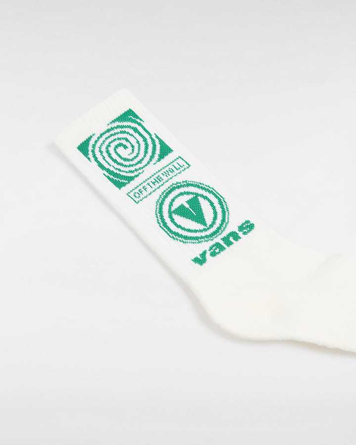 White Unisex Vans Faster Crew (1 pair) Socks Australia | VN8395714