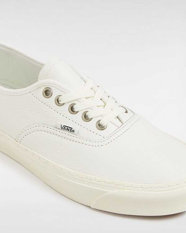 White Women Vans Authentic Lux Leather Shoes Australia | VN6472381