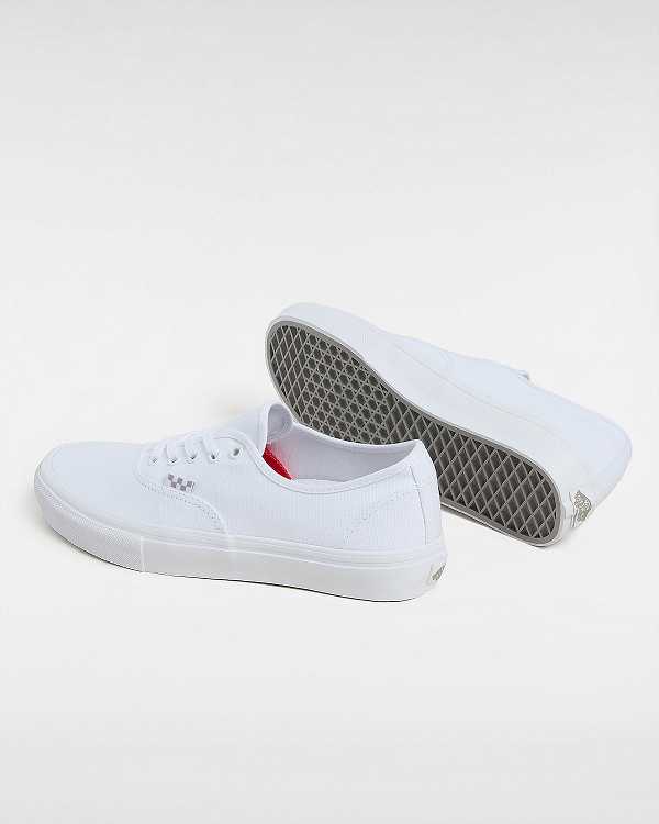 White Women Vans Authentic Skate Shoes Australia | VN7815649