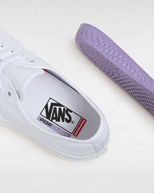 White Women Vans Authentic Skate Shoes Australia | VN7815649