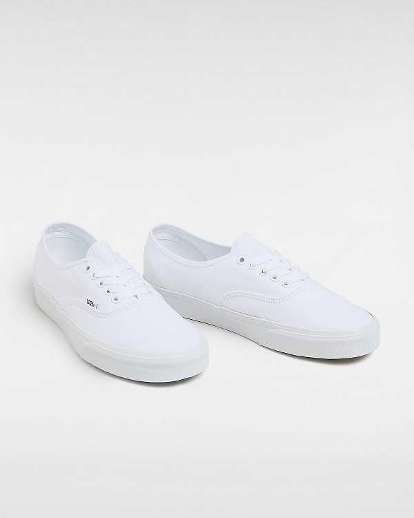 White Women Vans Authentic Sneakers Australia | VN6185324