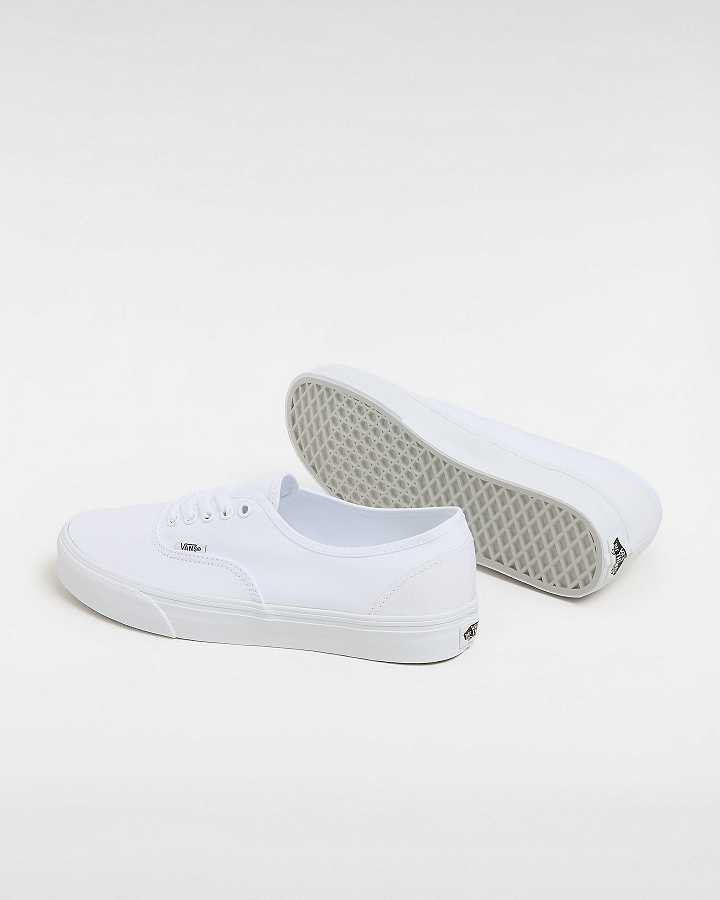 White Women Vans Authentic Sneakers Australia | VN6185324