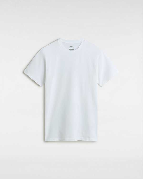 White Women Vans Basic T Shirts Australia | VN0451263