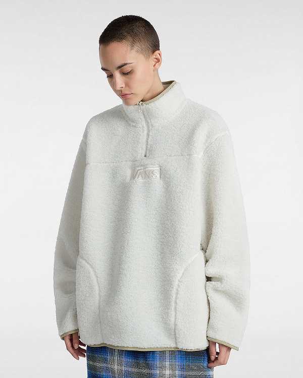 White Women Vans Boxed Sherpa Fleece Australia | VN8643075