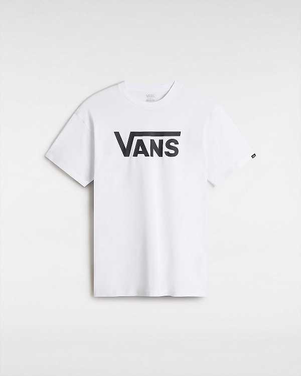 White Women Vans Classic T Shirts Australia | VN1084927