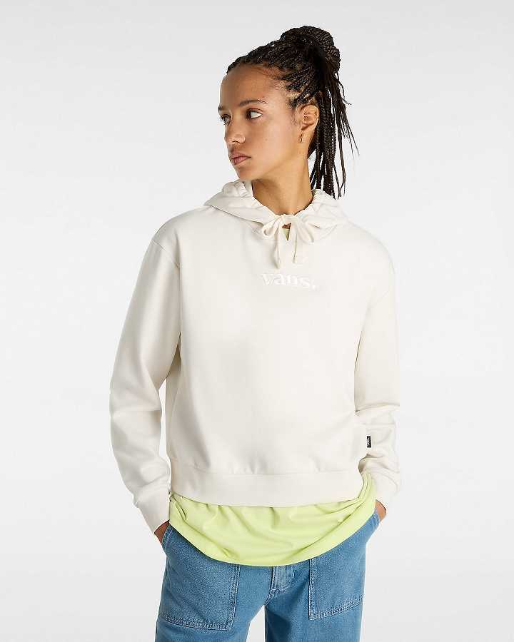 White Women Vans Essential Relaxed Fit Hoodie Australia | VN3647025