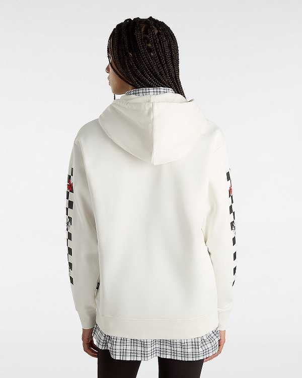 White Women Vans Foliage Boyfriend Fit Hoodie Australia | VN6195837