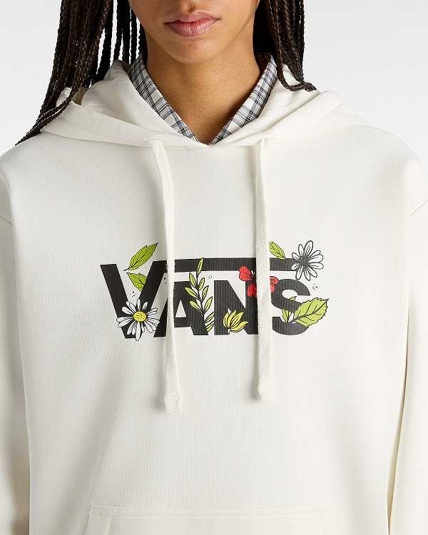 White Women Vans Foliage Boyfriend Fit Hoodie Australia | VN6195837