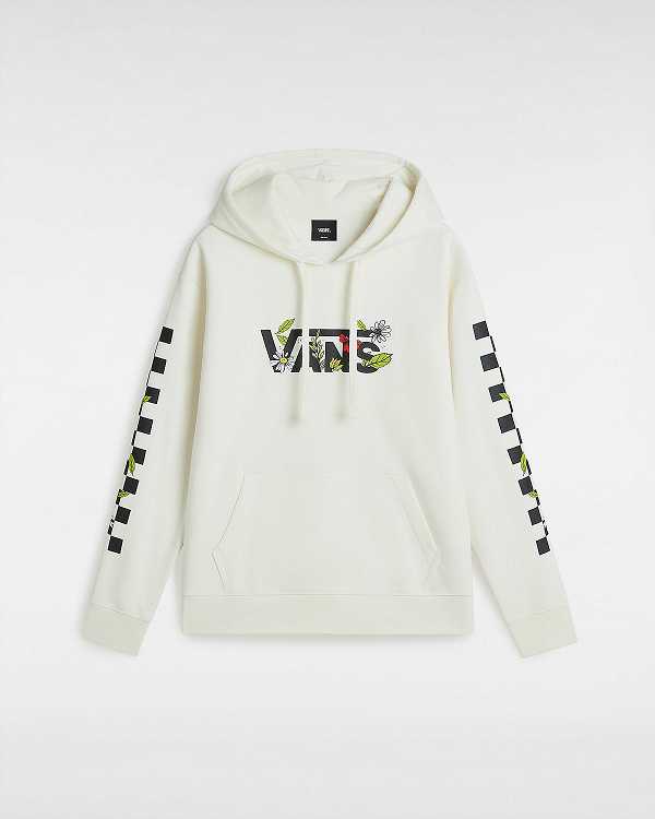 White Women Vans Foliage Boyfriend Fit Hoodie Australia | VN6195837