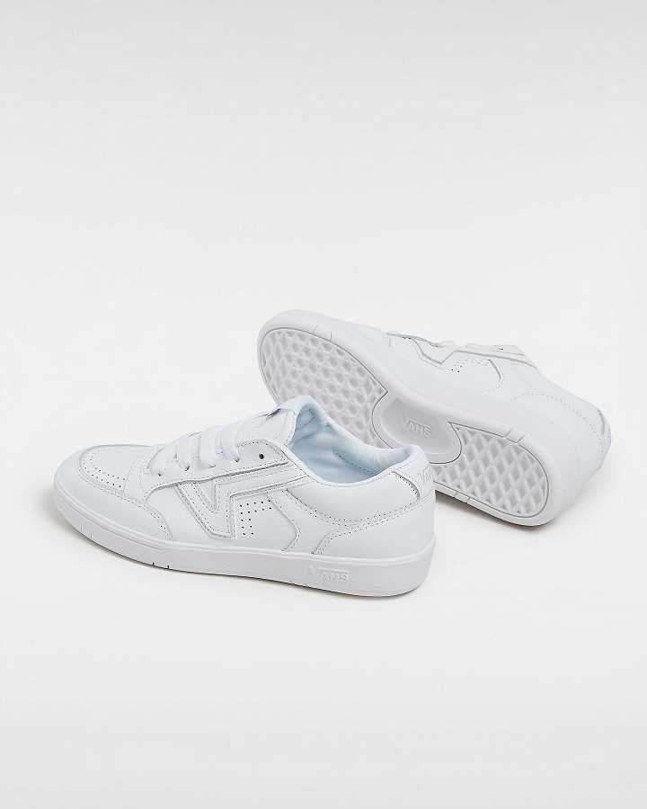 White Women Vans Leather Lowland Comfycush Sneakers Australia | VN6092385