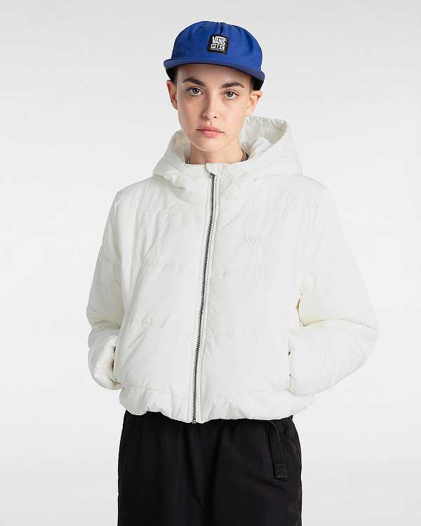 White Women Vans MTE Foundry Crop Jacket Australia | VN9265814