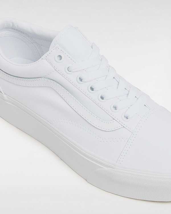 White Women Vans Old Skool Platform Shoes Australia | VN8195237