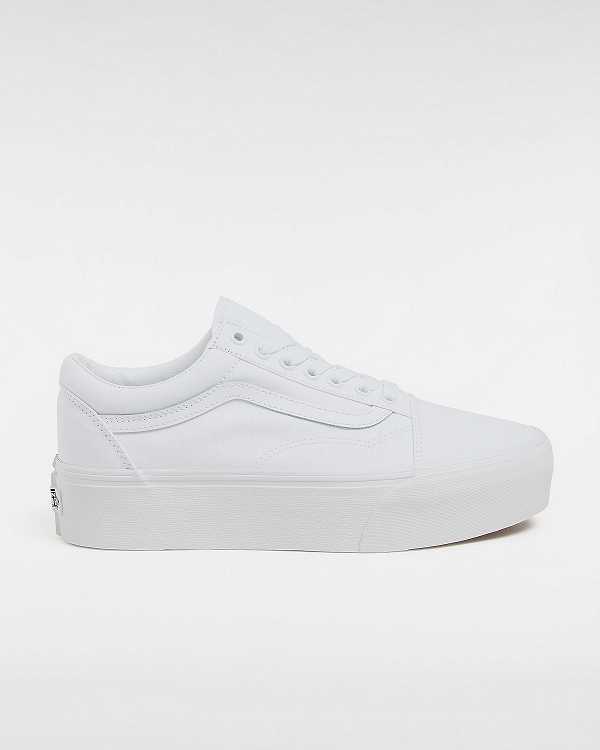 White Women Vans Old Skool Platform Shoes Australia | VN8195237