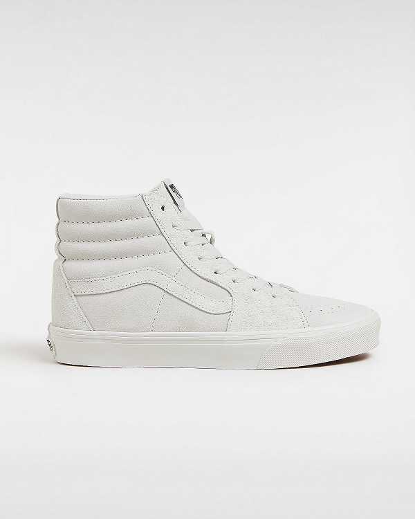 White Women Vans Sk8-Hi Suede Mix Skate Shoes Australia | VN2810534