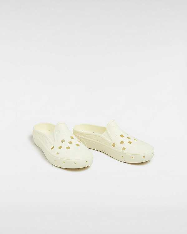 White Women Vans Slip-On TRK Mules Australia | VN5043296