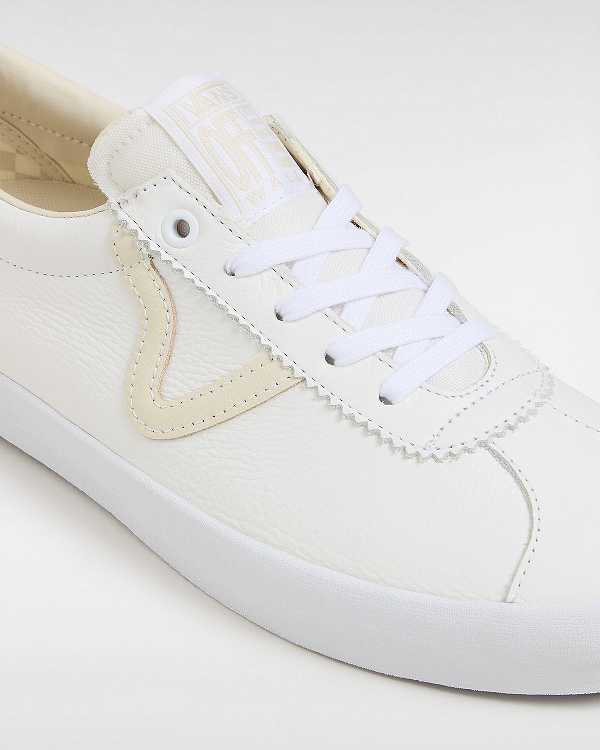 White / Beige Women Vans Sport Skate Shoes Australia | VN7389260